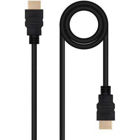 Cable HDMI 2.0 4K Nanocable 10.15.3802/ HDMI Macho - HDMI Macho/ 2m/ Negro