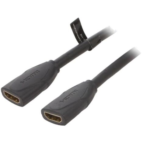 Cable HDMI 2.0 femelle des deux cotes 4K 3D UHD 0.5m - Noir