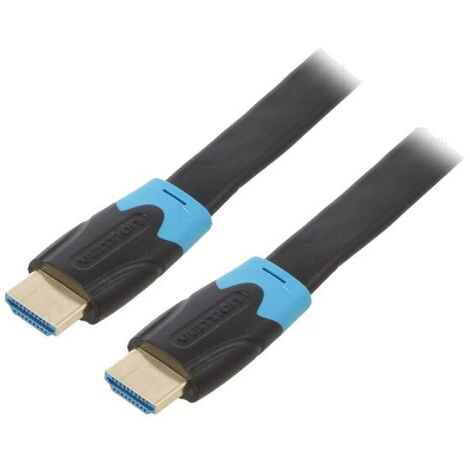 Cable- HDMI 2.0- HDMI prise.de deux cotes- PVC- 1m- noir- 30AWG