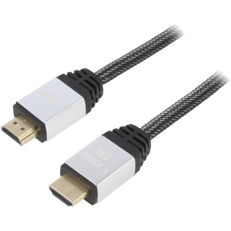Cable HDMI 2.0 male des deux cotes 1.5m noir