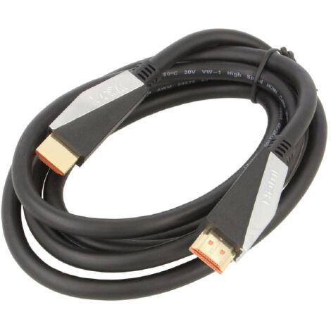 Cable HDMI 2.0 male des deux cotes 1.8m noir