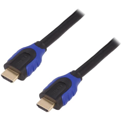 Cable HDMI 2.0 male des deux cotes 4K 3D UHD 15m - Noir