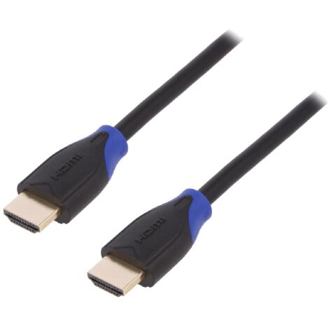 Cable HDMI 2.0 male des deux cotes 4K 3D UHD 5m - Noir