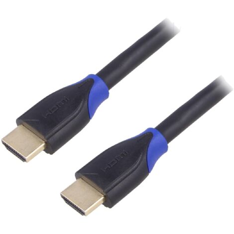 Cable HDMI 2.0 male des deux cotes 4K 3D UHD 7.5m - Noir