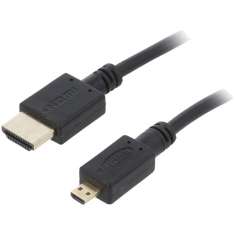 Cable HDMI 2.0 male micro HDMI male 4.5m noir