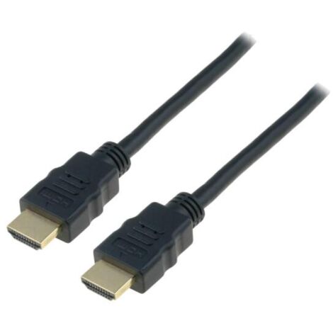Cable HDMI 2.0 prise male des deux cotes 1m - Noir