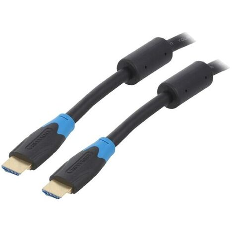 Cable HDMI 2.0 prise male des deux cotes UHD 4K 3D 15m - Noir