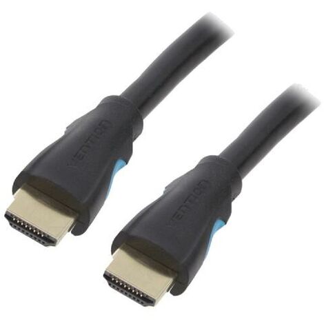 Cable HDMI 2.0 prise male des deux cotes UHD 4K 3D 2m - Noir