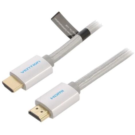 Cable HDMI 2.0 prise male des deux cotes UHD 4K 3D 8m - Noir