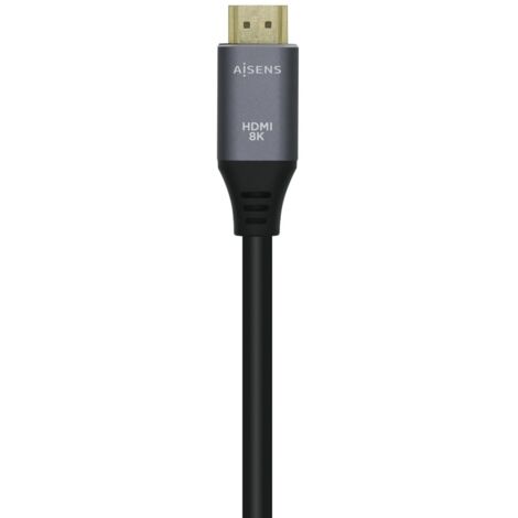 Cable HDMI 2.1 8K Aisens A150-0427/ HDMI Macho - HDMI Macho/ 1.5m/ Gris Negro