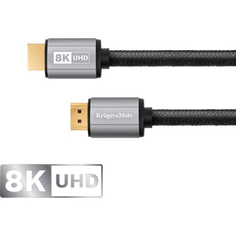 Cable HDMI 2.1 de 1,8 m, UHD 8K 60 Hz, KrugerMatz