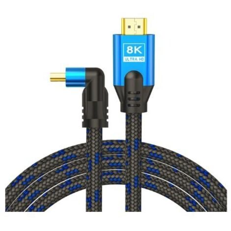 CABLE HDMI 2.1 (M) ANGULAR 8K SAVIO CL-148 3M