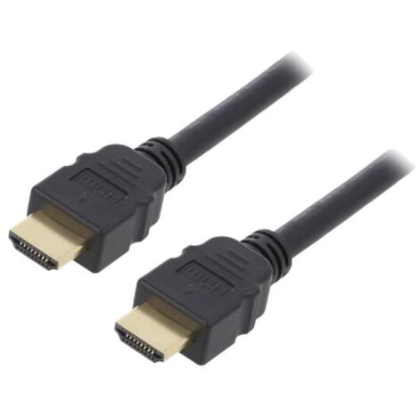 Cable HDMI 2.1 prise male des deux cotes 1m UHD 4K 8K - Noir