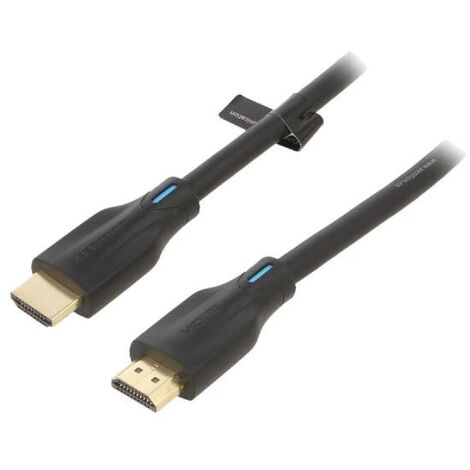 Cable HDMI 2.1 prise male des deux cotes UHD 4K 3D 5m - Noir