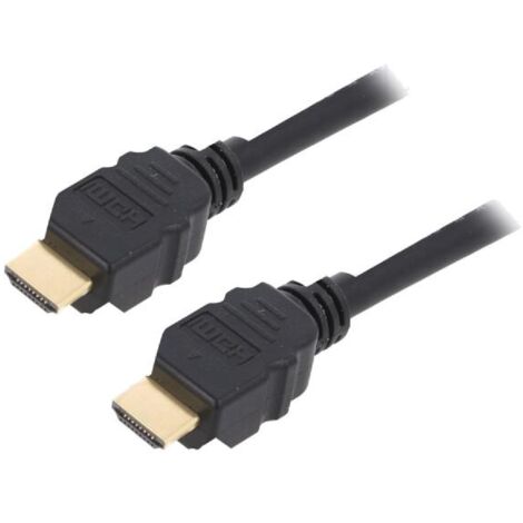 Cable HDMI 2.1 prise male des deux cotes UHD 4K 8K 2m - Noir