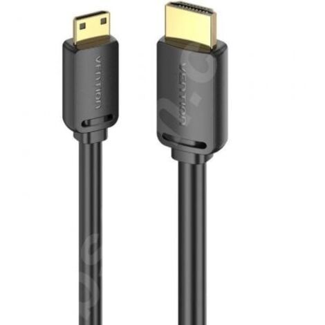Cable HDMI 4K Vention AGHBG/ HDMI Macho - Mini HDMI Macho/ 1.5m/ Negro