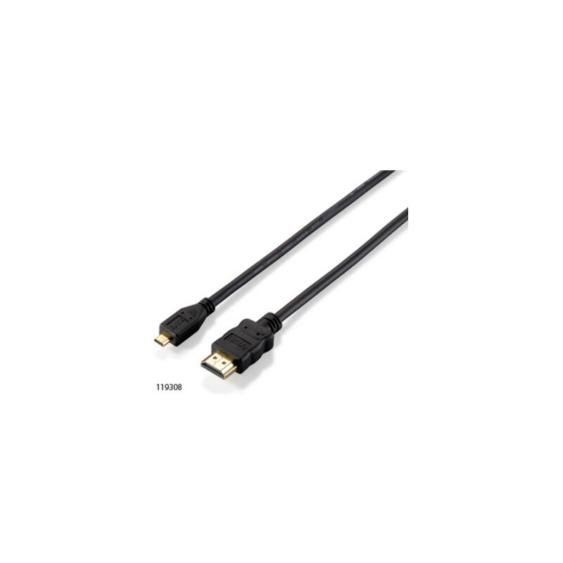 

Cable hdmi hdmi 1.4 high speed a micro hdmi 2 metros 119308 - Equip