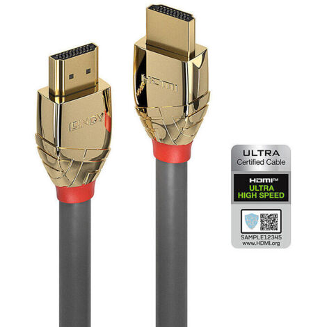 Cable HDMI LINDY 37603 3 m Negro Gris
