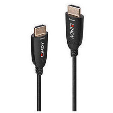 Cable HDMI LINDY OPTIC HYBRID 10 m Negro