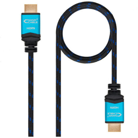 Cable HDMI NANOCABLE 10.15.3703 V2.0 Negro 3 m