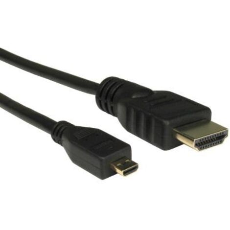 Câble HDMI RS PRO 1.5m Micro HDMI Mâle HDMI Mâle ( Prix pour Boîte de 5 )