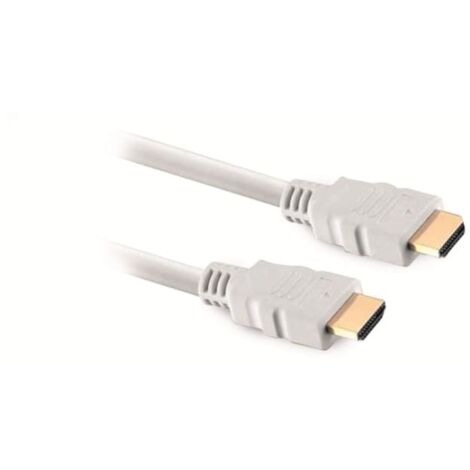 Câble HDMI S-IMPULS, HIGH SPEED AVEC ETHERNET, 5 m, blanc