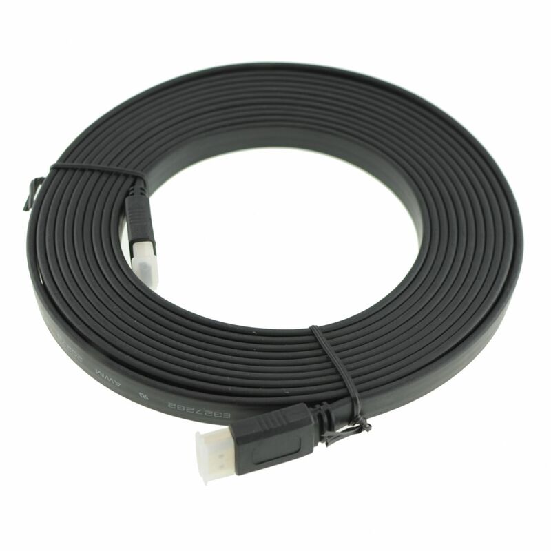 

CABLE HDMI V1.4 de 5 metros de longitud plano para PS3/XBOX360( ALTA VELOCIDAD)