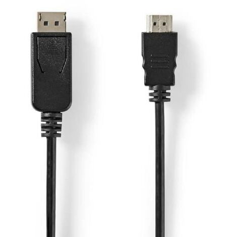Cable HDMI vers Display Port 1.2 2m noir 4k-60hz.