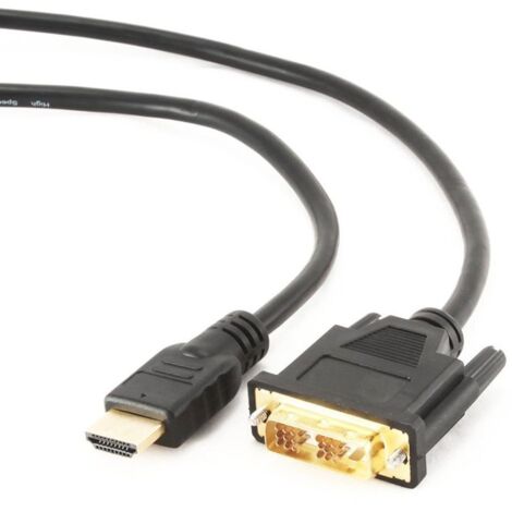 Câble HDMI vers DVI - - 1,5 m - Connecteurs plaqués Or - Technologie blindée - Couleur noire.