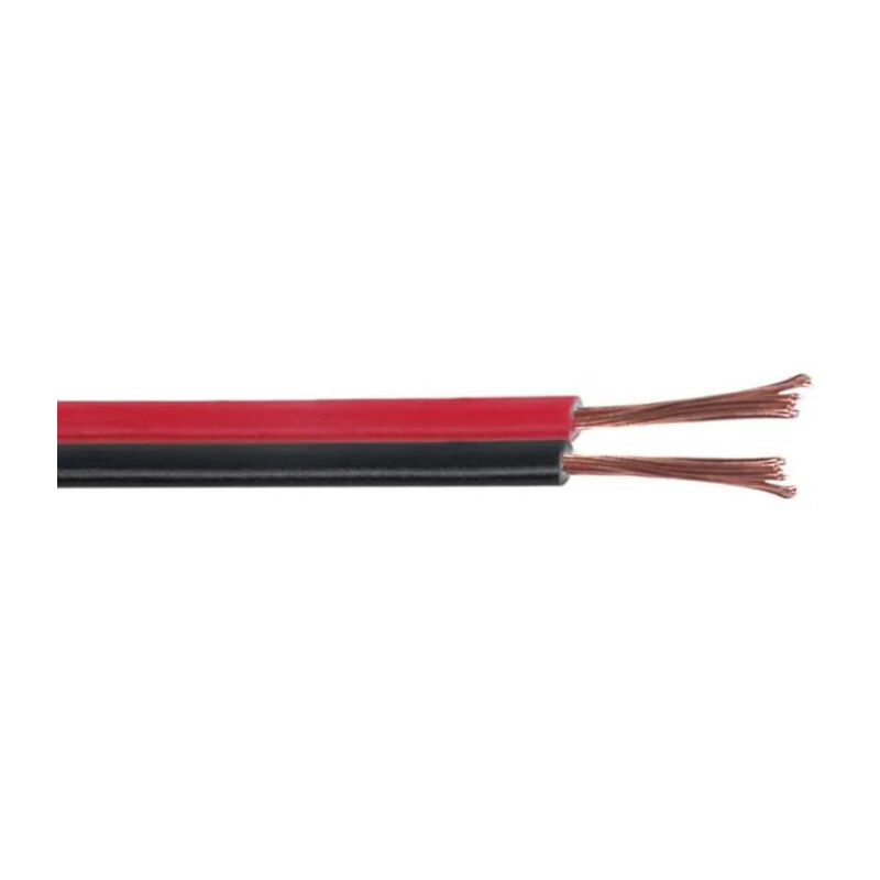 

Cable Hifi 2x0.75mm² Negro/Rojo 25M