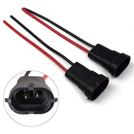 Cable impermeable para bombillas H11, H9, H8, 880 y H16jp – Conector automotriz, protección contra la humedad
