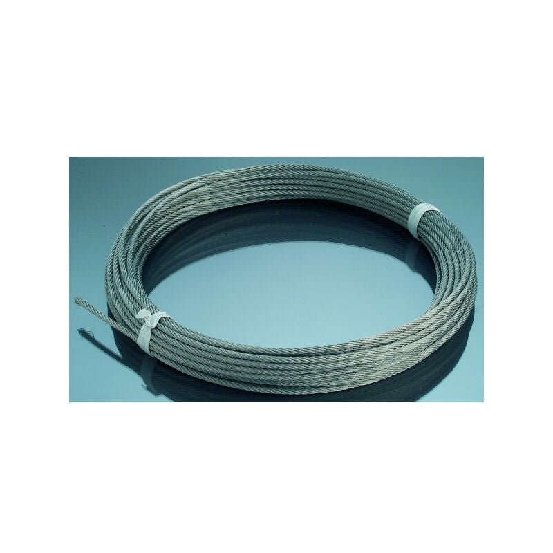 Câble inox 304 pour garde corps et main courante inox - Diamètre du tube : 6 mm - Longueur : 25 mL Croso