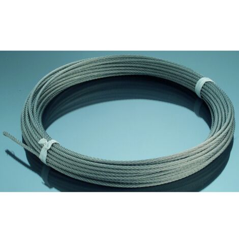 Câble inox 304 pour garde corps et main courante inox - Diamètre du tube : 6 mm - Longueur : 25 mL - CROSO