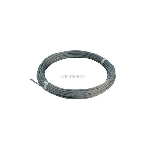 Câble inox 316 pour garde corps et main courante TOURET CABLE - Diamètre du tube : 5 mm - Longueur : 25 mL - CROSO