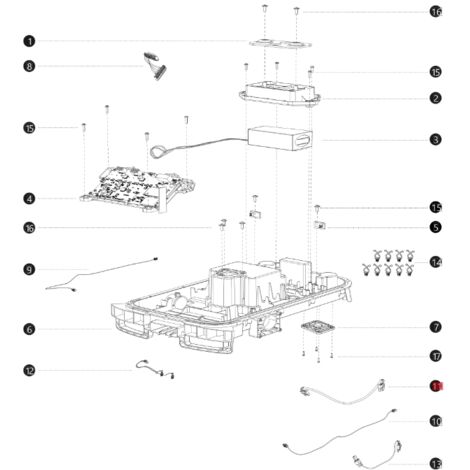 Câble IOT i108E ORIGINAL BLUEBIRD robot tondeuse à gazon NAVIMOW AB12.02.00.0143