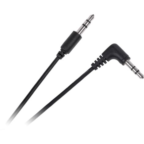 Cable JACK 3.5 con conector - Cable JACK 3.5 de 0,5 m con conector recto en ángulo, estándar Cabletech