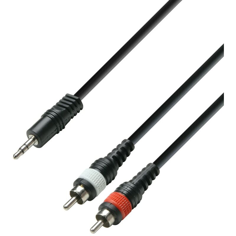 

Cable JACK 3,5 ST Macho A 2RCA Macho 1m HQ