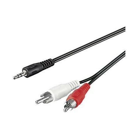 MCL Samar - adaptateur audio/stéréo JACK 3.5 (F) vers 2 prises