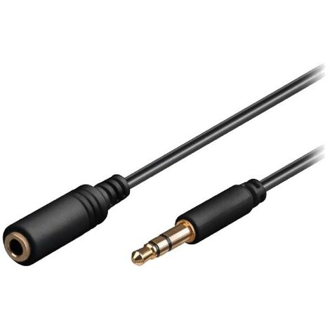 Cable Jack 3.5mm 3pin femelle vers Jack 3.5mm 3pin male 5m