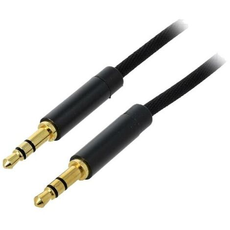 Cable Jack 3.5mm 3pin Male vers Male 1m