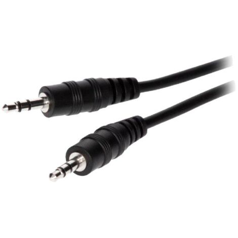 Cable Jack 3.5mm noir 1.2m