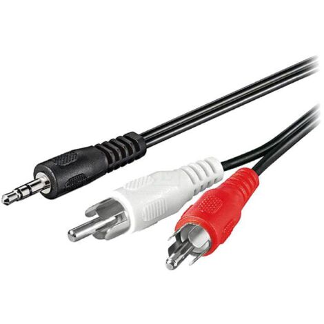 Cable Jack 3.5mm RCAx2 0.5m