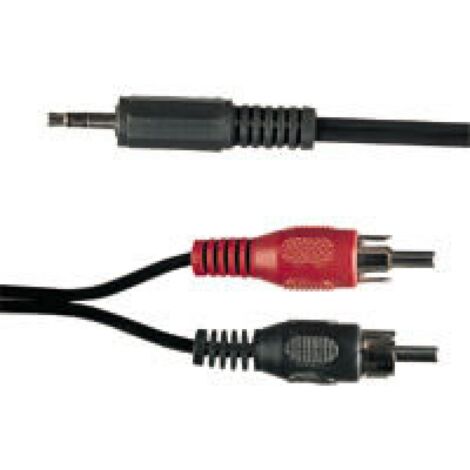 Cable Jack 3.5mm Stereo Male 2xRCA Male - 1.5m