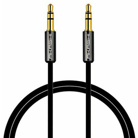Câble jack mâle-mâle 3.5 mm  AKASHI ALTJ 35 B - 1m
