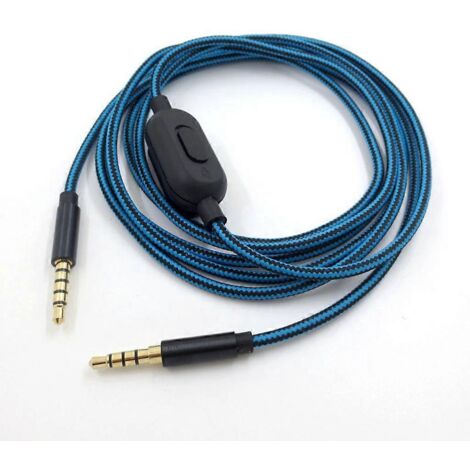 Câble jack universel 3,5 mm pour écouteurs Astro A10 A40 A30 - Version avec commande filaire B