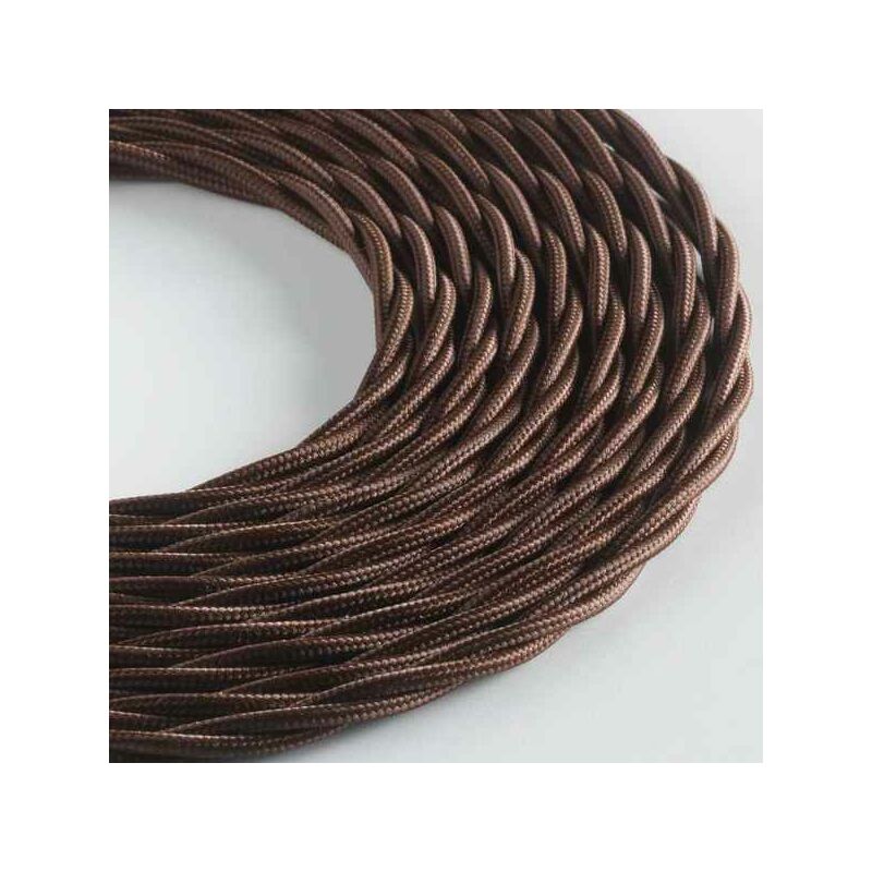 

Cable Klartext Textil Trenzado Vintage Marrón (3 m) (Reacondicionado A+)
