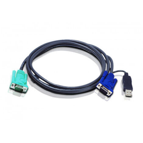 Cable KVM Aten 2L-5201U negro de 1,2 m
