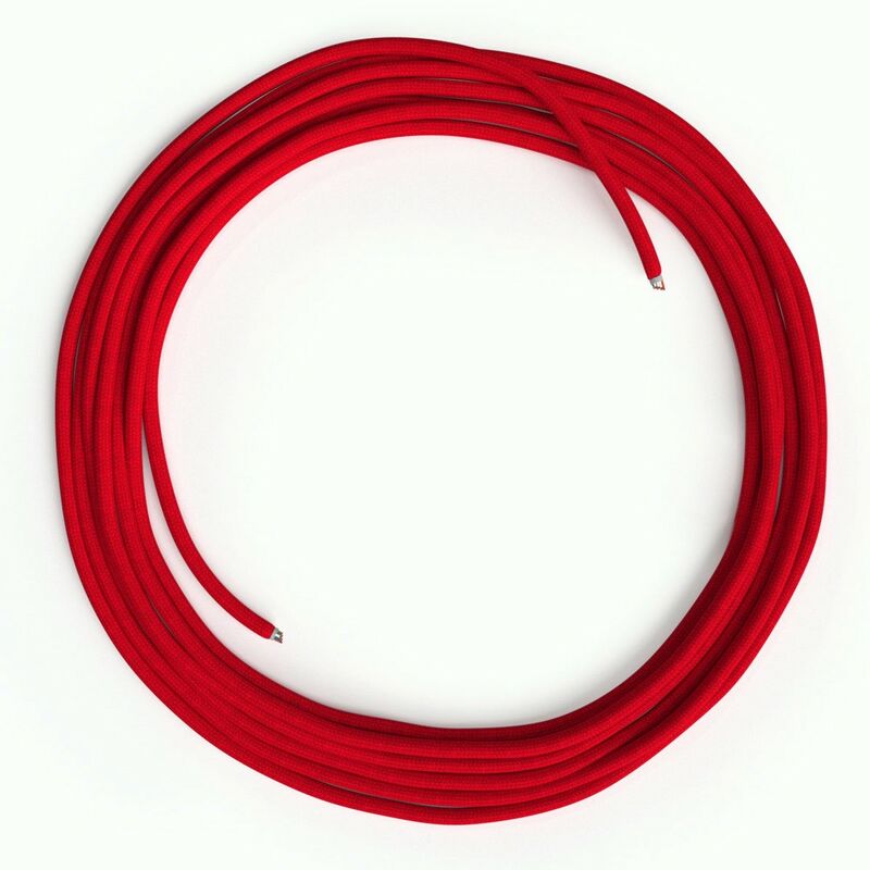 

Cable Lan Ethernet Cat 5e sin conectores RJ45 - RM09 Efecto Seda Rojo