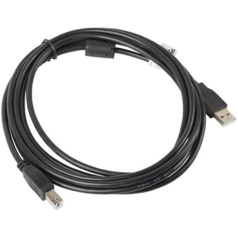 CABLE LANBERG IMPRESORA USB MACHO A USB MACHO FERRITA NEGRO 3 M