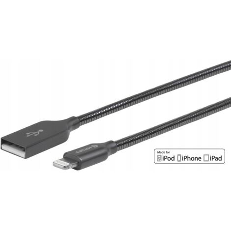Câble Lightning eSTUFF 1,5 m en acier